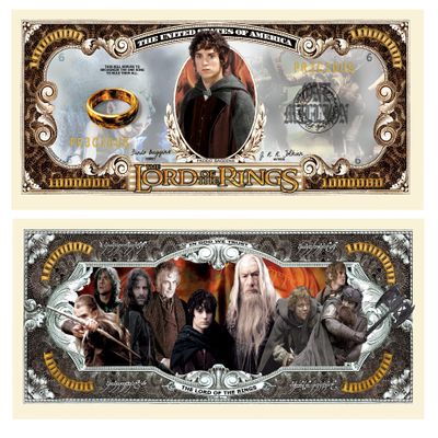 American Art Classics Lord of The Rings Million Dollar Bills - Pack of 50 - Best Gift for Fans of This Classic Movie Series