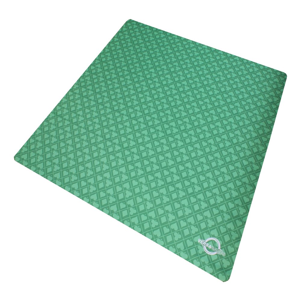 Versa Games 48 in. Roll Out Poker Table Top Mat - Green Suited