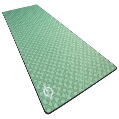 Versa Games 72 in. Roll Out Poker Table Top Mat - Green Suited - 3mm Thick - Stitched Edge - Premium Table Top