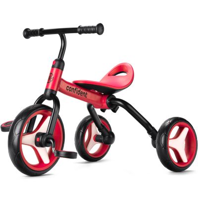 YGJT 4 in 1 Tricycle for Toddlers Age 2-5, Folding Toddler Bike Kids Trike Tricycles with Adjustable Seat and Removable Pedal, Baby Balance Bike Ride-on Toys Gift for Baby Boys Girls Birthday