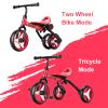 YGJT 4 in 1 Tricycle for Toddlers Age 2-5, Folding Toddler Bike Kids Trike Tricycles with Adjustable Seat and Removable Pedal, Baby Balance Bike Ride-on Toys Gift for Baby Boys Girls Birthday view 3