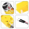 AEDIKO 8pcs TT Motor Dual DC 3-6V Gearbox Motor 200RPM Ratio 1:48 Shaft Motor with 2.54mm Wire for Arduino DIY Smart Car Robot view 4