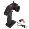Alomejor RC Car Transmitter Receiver, 2.4G CH2 Radio Remote Controller with 2838 3600KV Brushless Motor and 30A 2 in 1 ESC for RC Car Boat Truck view 1