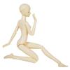 Proudoll Customized 1/3 BJD Doll Body 60cm 24Inches Ball Jointed SD Dolls Joints Move PVC DIY Doll White Skin Optional Eye Colors (Femal, Blue) view 3