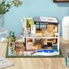 TuKIIE DIY Miniature Dollhouse Kit with Furniture, 1:24 Scale Large Garden Villa Wooden Doll House Accessories Plus Dust Proof & Music Movement for Kids Teens Adults(West Creek House) view 2