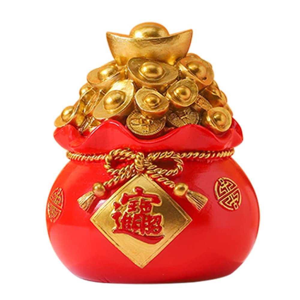 1pc Adorable Cartoon Bank Auspicious Change Container for Boy Girl Cute Desktop Decoration Creative Saving Pot for Boys and Girls Smooth Resin Material Money Bag Jar