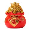1pc Adorable Cartoon Bank Auspicious Change Container for Boy Girl Cute Desktop Decoration Creative Saving Pot for Boys and Girls Smooth Resin Material Money Bag Jar view 1
