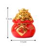 1pc Adorable Cartoon Bank Auspicious Change Container for Boy Girl Cute Desktop Decoration Creative Saving Pot for Boys and Girls Smooth Resin Material Money Bag Jar view 3