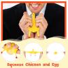 Civaner 6pcs Funny Rubber Chicken Keychain Novelty Laying Egg Chicken Stress Relief for Adult Venting Anger,Releasing Stress view 3