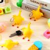 Civaner 6pcs Funny Rubber Chicken Keychain Novelty Laying Egg Chicken Stress Relief for Adult Venting Anger,Releasing Stress view 4