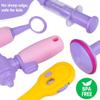 GIFTINBOX Kids Doctor Kit for Girls and Boys , Purple Doctors kit for Kids 22 Pieces Pretend Play Medical Toys Set with Roleplay Doctor Costume and Carry Bag for Little Girls-B view 4