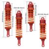 OGRC 4PCS All Aluminum Front & Rear Shocks Upgrade Parts for Traxxas Slash 2WD Slash 4x4 4WD Rustler Stampede Hoss 1/10 RC Truck, Replace 5866 (Red) view 2