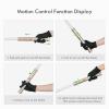 Upgrade Smooth Swing XRGB 3.0 Light Saber, Motion Control Light Saber, 16 Set Sound Fonts, Infinite Color Changing, Rechargeable Meatl Hilt Light Sabers, Belt Clip and Blade Plug Toy Tools-Gold view 4