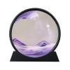 Flowing Sand Painting,Moving Sand Art Picture for Desktop Home Decor,Office Work Quicksands Painting,Round Glass 3D Deep Sea Sandscape in Motion Display Flowing Sand Frame view 1