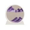 Flowing Sand Painting,Moving Sand Art Picture for Desktop Home Decor,Office Work Quicksands Painting,Round Glass 3D Deep Sea Sandscape in Motion Display Flowing Sand Frame view 1