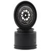 Traxxas 9473R Wheels, Weld Chrome with Black (Rear) (2) view 1