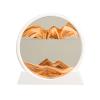 Flowing Sand Painting,Moving Sand Art Picture for Desktop Home Decor,Office Work Quicksands Painting,Round Glass 3D Deep Sea Sandscape in Motion Display Flowing Sand Frame view 1