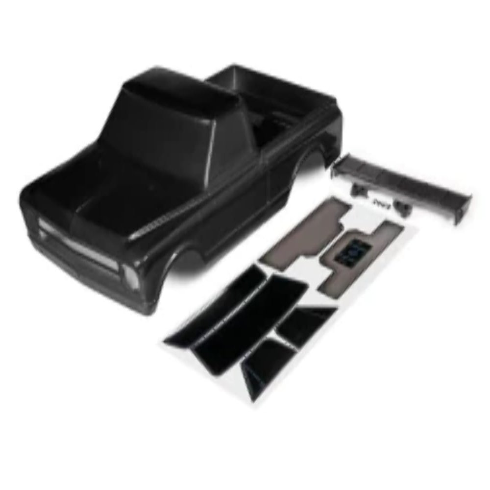 Traxxas 9411A Body, Chevrolet C10 (Black) (Includes Wing & Decals)