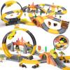 OR OR TU Toys for Boys 5-7, Race Track for Toddlers 3-5, 342Pcs Construction Toys for Boys Kids Car Track Toy Train Set Flexible Gift for 3 4 5 6 7+ Years Old view 1