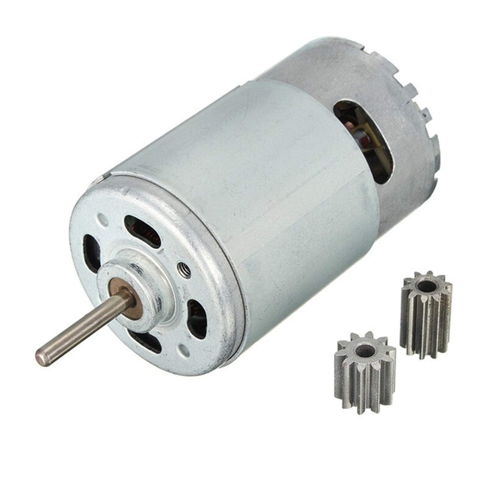 Jinxiaobei Lcuihua-dc Motor DC Motor 12V 30000 RPM, RS550 Gearbox 10 Teeth Engine, for Electric Car, RC Ride, Electric Motor