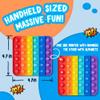 Push Pop Bubble Fidget Sensory Toy, 4-Pack, Square, 5 x 5 Inches, Rainbow, Numbers and Alphabets, Party Favors view 4