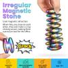 Rattle Snakes Magnetic Eggs, Fidget Toy Hematite Magnet for Adults, Fridge Magnets Oval Rocks for Refrigerator, Small Gadget,Desk Toy for Ferrite Putty(20PCS) view 2