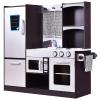 ARLIME Kids Kitchen Playset, Wooden Toy Toddler Kitchen w/Sink, Stovetop, Microwave, Refrigerator, Large Cabinets, Pretend Play Kitchen for Boys Girls view 1