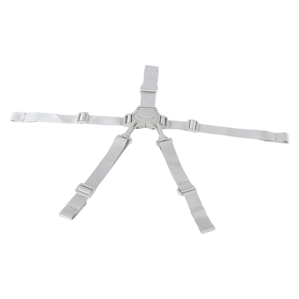 5 Point Baby Harness, Universal High Chair Straps Sturdy Easy to Use for Stroller for Pushchair(Gray Button 5-Point Strap)