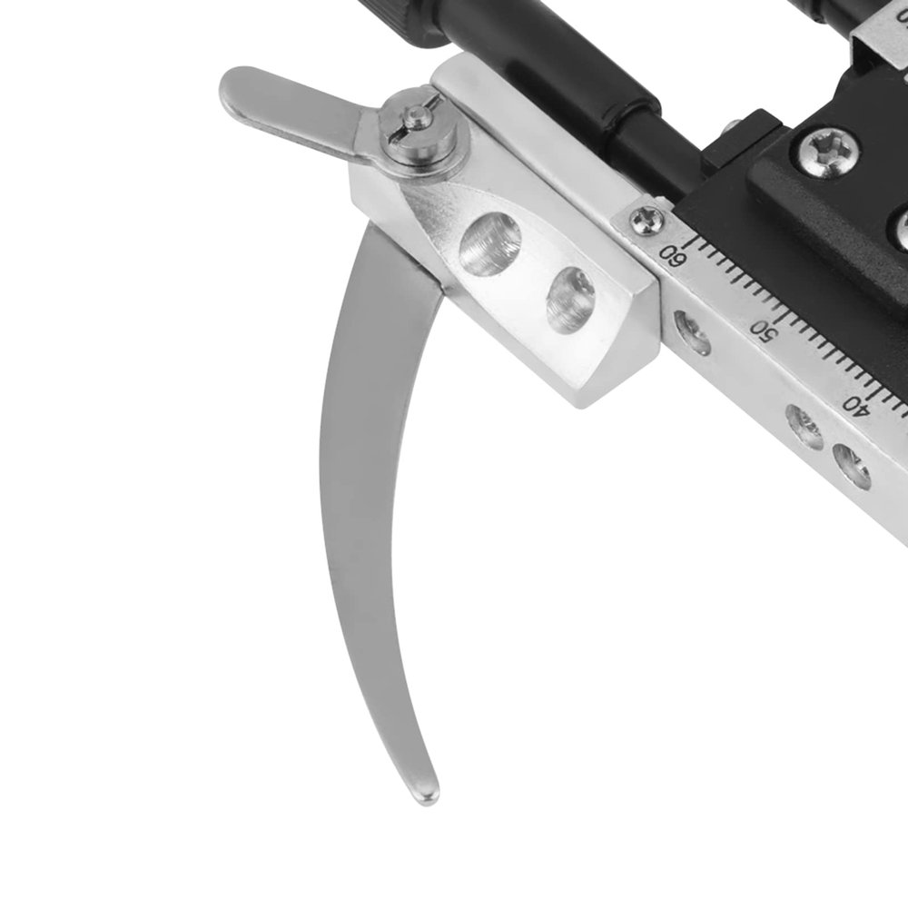 Fafeicy Mechanical Microscope Stage, X-Y Moveable with Scale, Plastic and Metal, 11.5x12.5cm