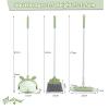 Midoneat Kids Cleaning Toy Set, Mini Child Broom, Mop and Dustpan, Little Housekeeping Helper Set ,Pretend Home Cleaning Play Set for Toddler Age 1-5,6pcs (Green) view 2