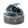 DDFE Unique New Dragon Pattern DND Dice Gift Storage Box,Great DND Gifts Giftware Box,Dungeons and Dragons RPG MTG Table Games D&D Pathfinder Shadowrun,DND Accessories Essentials Kit(Blue) view 2