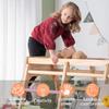 Avenlur Magnolia Indoor Playground 7-in-1 Jungle Gym Playset for Kids 2-6yrs - Slide, Climbing Wall, Rope Wall Climber, Monkey Bars, Swing - Waldorf and Montessori Style Wooden Climb Set. USA Company. view 4