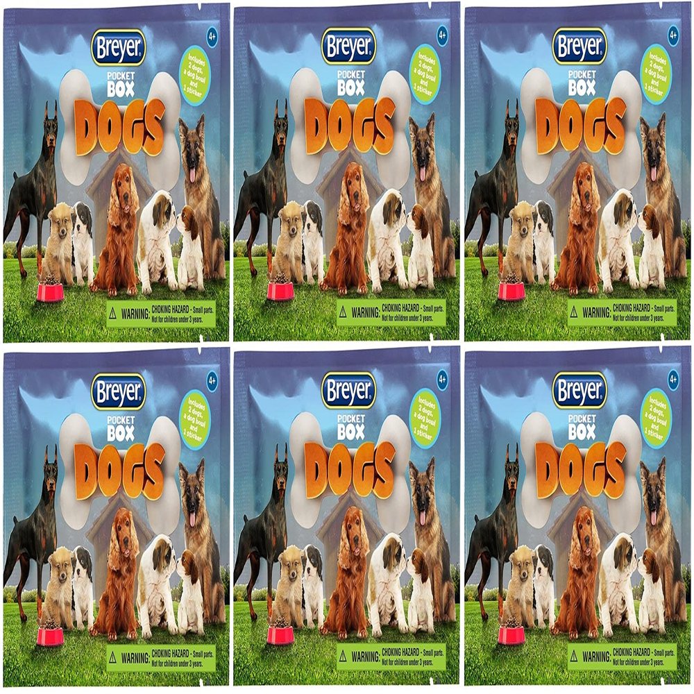 Breyer Mystery Pocket Box Dogs Blind Bag 6 Pack Model #1590