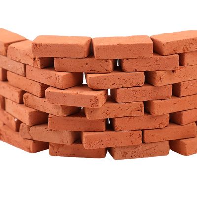 Haiabei 200 Pcs 1/16 Miniature Bricks,Mini Red Brick Stone,Model B-Rick,Mini Artificial B-Rick,Premium Clay Bri-CKS,DIY Fake Bri-CKS,Lifelike BRIC-k Ornament,for Dollhouse Decoration,Handmade Craft