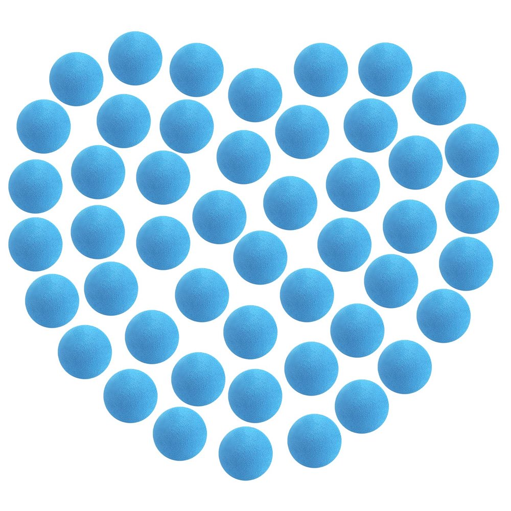 48 Pieces Popper Refill Balls,Light Blue 1.2 Inch Soft Foam Balls Refill Popper Soft Balls for Popper Refills