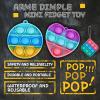 Arme 95Pcs Pop Fidget ToysParty Favors Toddler Toys Pop Fidget Keychain Mini Fidget Toys Bulk Sensory Toys Stress Toy, Party Fidget Pack Popper Toy Gift for Girls Boys view 3