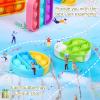 Arme 95Pcs Pop Fidget ToysParty Favors Toddler Toys Pop Fidget Keychain Mini Fidget Toys Bulk Sensory Toys Stress Toy, Party Fidget Pack Popper Toy Gift for Girls Boys view 4