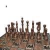 12" Handcrafted French Lardy Edition Metal Chess Pieces & Board Set with Velvet Storage Box | Brass Metal Luxury Chess Set | Quad Weighted view 3