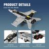 DAHONPA F-18 Bumblebee Fighter Military Army Airplane Building Bricks Set, 700+ Pieces Air-Force Build Blocks Toy, Gift for Kid and Adult. view 3