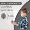 Dekeyoo Ball Pit Pack of 100 - BPA Free, Crush Proof Plastic Balls for Pit, Tent, Playhouse, Children's Toy for Party, Macaron Ocean Balls 2.15 Inch White Clear and Warm Grey view 2