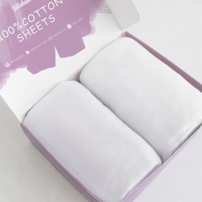 100% Cotton Bassinet Sheets Compatible with Dream On Me Traveler/Skylar/Waves Bassinet Bedside Sleeper, 2 Pack, Ultra Soft Bassinet Sheet for Baby, White