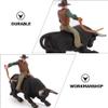 Toyvian Desktop Cowbaoy Sculpture 1 Set Fake Wild West Cowboys Figurines Model Farm Toys Playset Cowboys Action Figure Sandbox Decoration for Christmas Birthday Gift Rodeo Bouncy Toy view 3