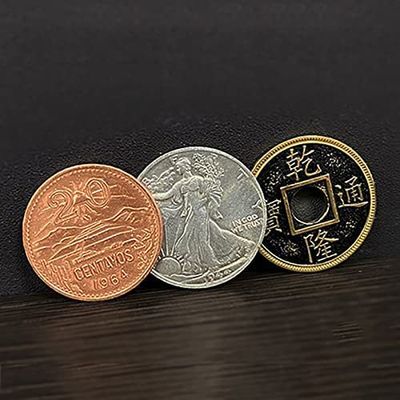 SUMAG Ultimate CSB (31mm) Magic Tricks Half Dollar Size Coin Appear Vanish Magic Magician Close up Illusions Gimmick Props Mentalism (Standard Set)