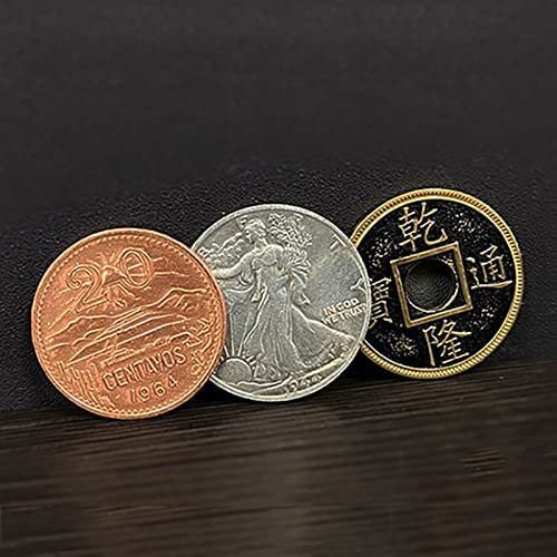 SUMAG Ultimate CSB (31mm) Magic Tricks Half Dollar Size Coin Appear Vanish Magic Magician Close up Illusions Gimmick Props Mentalism (Standard Set)