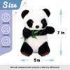 Hopearl Talking Panda Repeats What You Say Nodding Electric Interactive Animated Toy Speaking Plush Buddy Gift for Toddlers, 7'' view 2