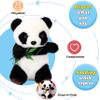 Hopearl Talking Panda Repeats What You Say Nodding Electric Interactive Animated Toy Speaking Plush Buddy Gift for Toddlers, 7'' view 4