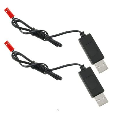 SJZBIN USB Charging Cable JST Plug 3.7V USB Charging Cable Male JST Plug to USB Connector Lithium Battery Charger for RC Aircraft Helicopter Toys Accessories