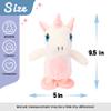 Hopearl Talking Unicorn Repeats What You Say Walking Electric Interactive Animated Toy Speaking Plush Buddy Gifts for Toddlers Birthday, 9.5'' view 2