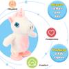 Hopearl Talking Unicorn Repeats What You Say Walking Electric Interactive Animated Toy Speaking Plush Buddy Gifts for Toddlers Birthday, 9.5'' view 4