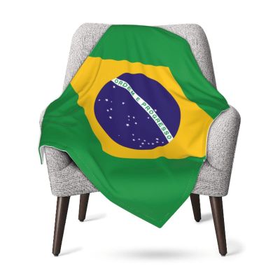 Brazil Flag Baby Blanket 30 X 40 in Ultra Soft Toddler Quilt Infant Nursing Blanket Kids Bed Blankets